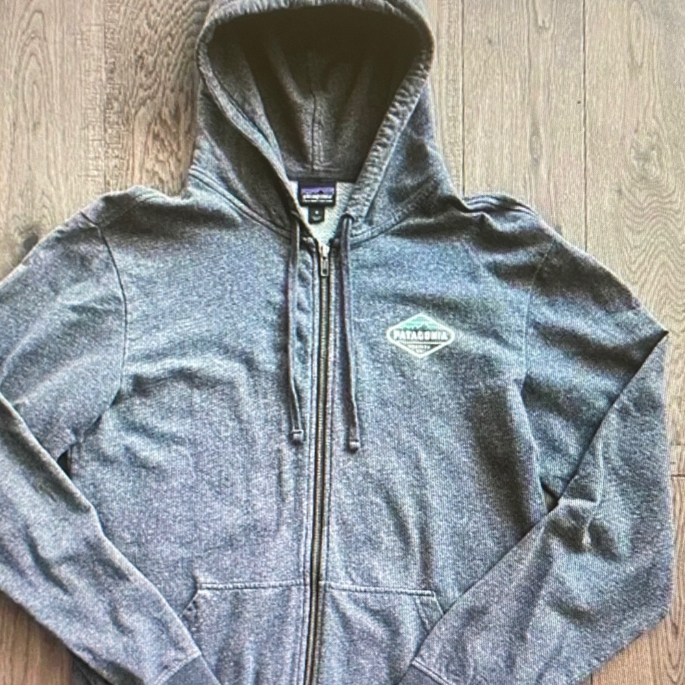 Patagonia Grey Zip-Up Hoodie